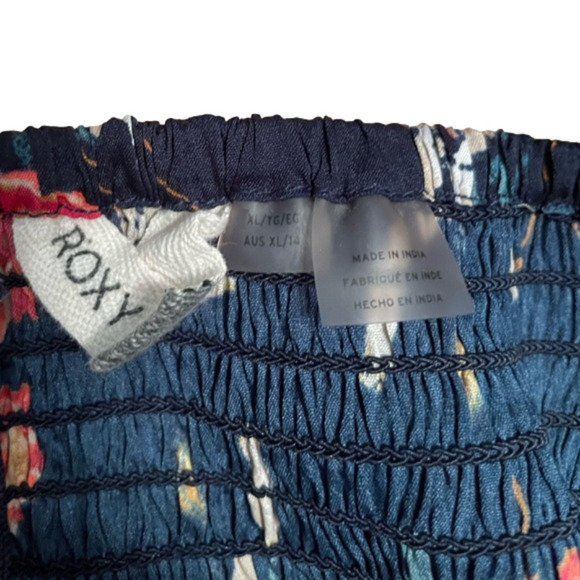 Adorable Roxy Floral Mini Dress Size XL - Picture 6 of 6